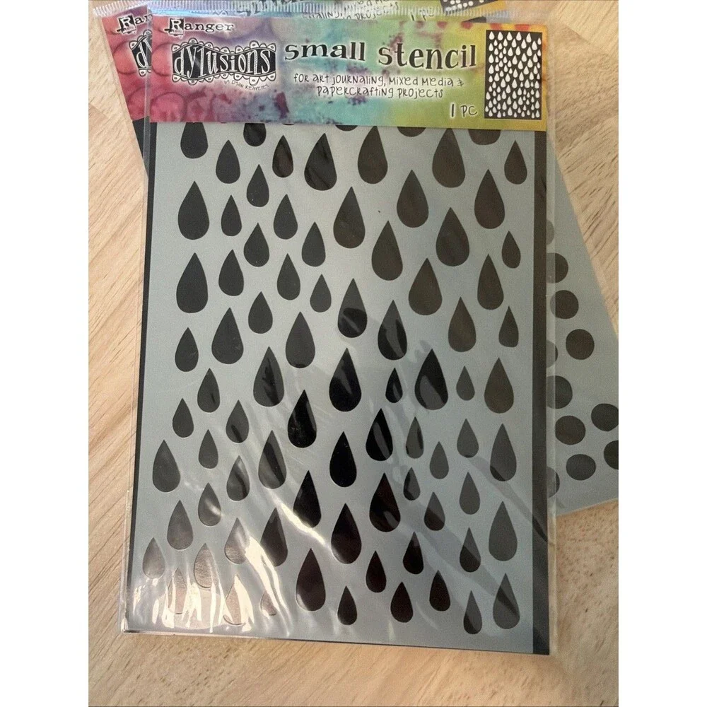 Ranger Dylusions Small Stencil Lot of 5 mixed media card making junk journals